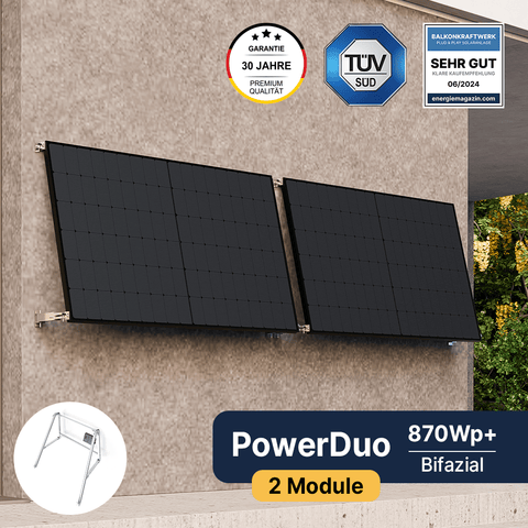 EQ PowerDuo 890Wp+ Fassade-Premium Bifazial