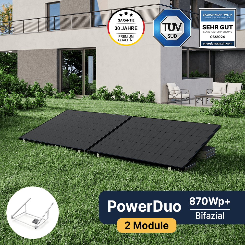 EQ PowerDuo 890Wp+ Garten-Premium Bifazial