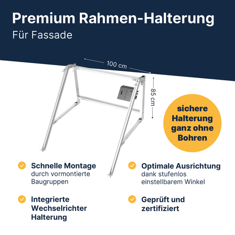 EQ PowerDuo 890Wp+ Fassade-Premium Bifazial
